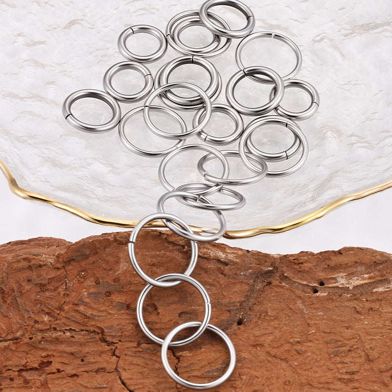 200 Pack Stainless Steel Seamless Jump Rings