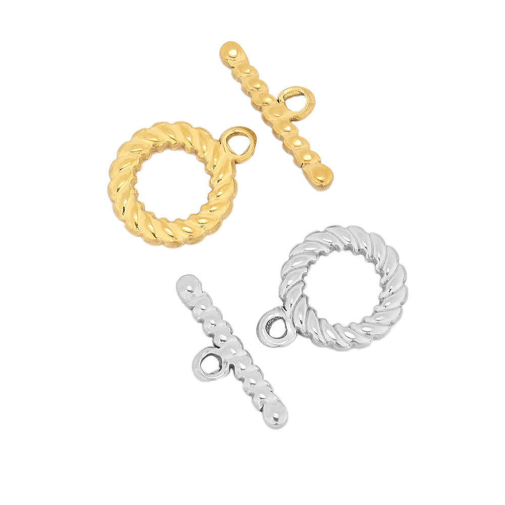 4 Pack Stainless Steel Rope Toggle Clasp