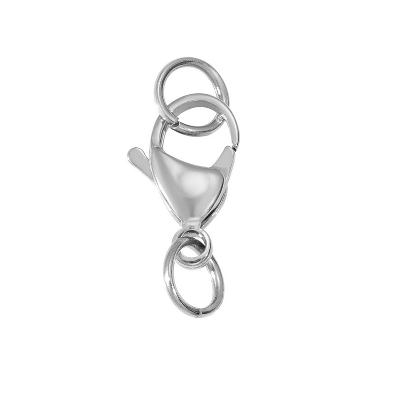 Stainless Steel Jump Ring Hook Lobster Clasp - 25 Pack