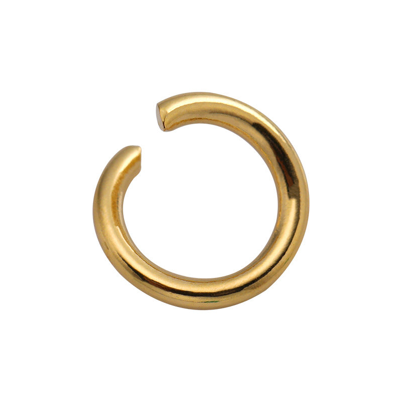100 Pack Stainless Steel 18K Gold PVD Jump Ring