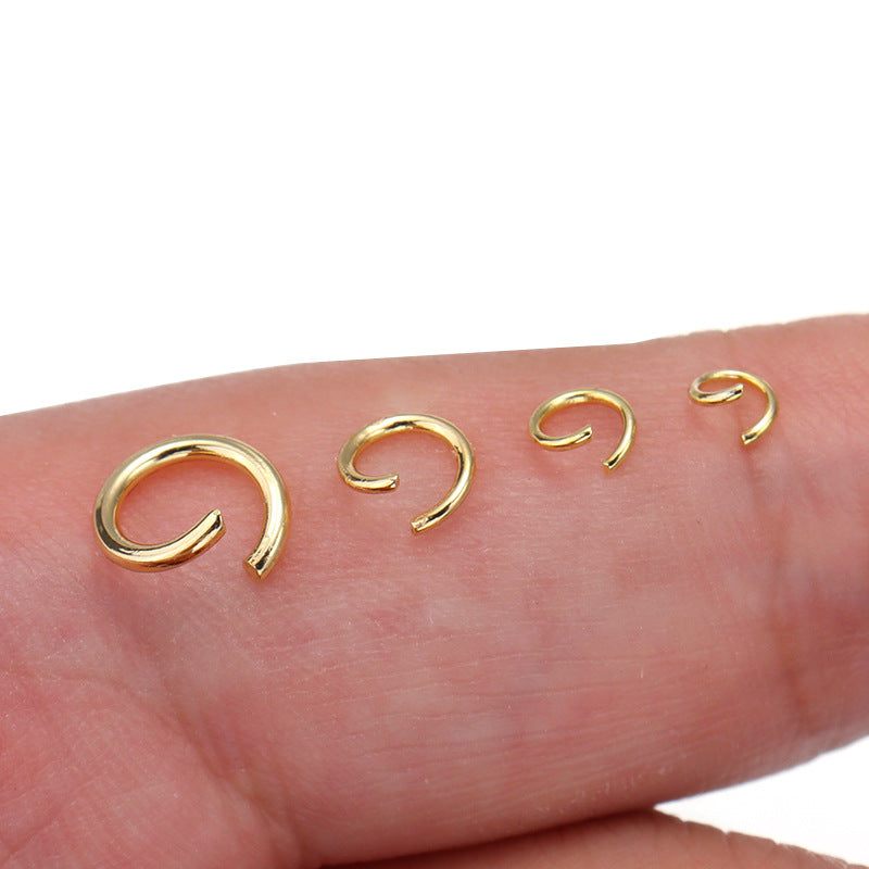 100 Pack Stainless Steel 18K Gold PVD Jump Ring