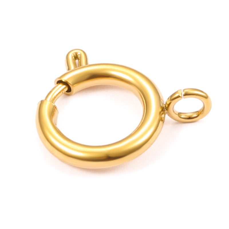 Stainless Steel 18K Gold PVD Spring Buckle - 5 Pack
