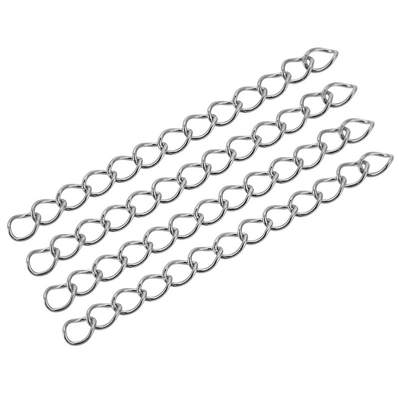 2.5mn/3mm/4mm Stainless Steel 18K Gold PVD Chain Extension - 50 Pack