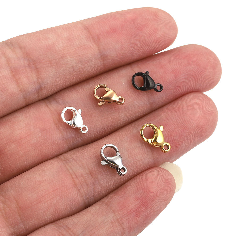 Stainless Steel 18K Gold PVD Lobster Clasp - 25 Pack