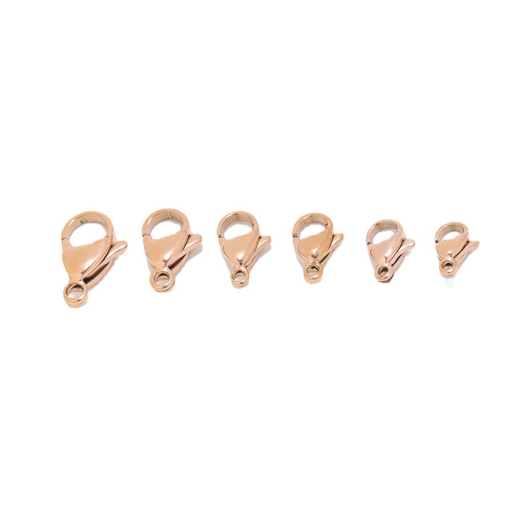 Stainless Steel 18K Gold PVD Lobster Clasp - 25 Pack