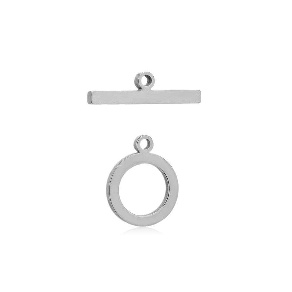 Stainless Steel Toggle Clasp - 5 Pack