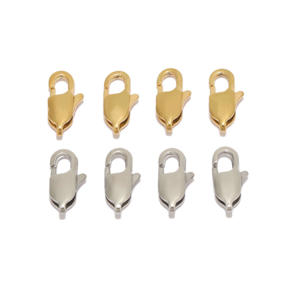 Stainless Steel 18K Gold PVD Lobster Clasp - 10 Pack