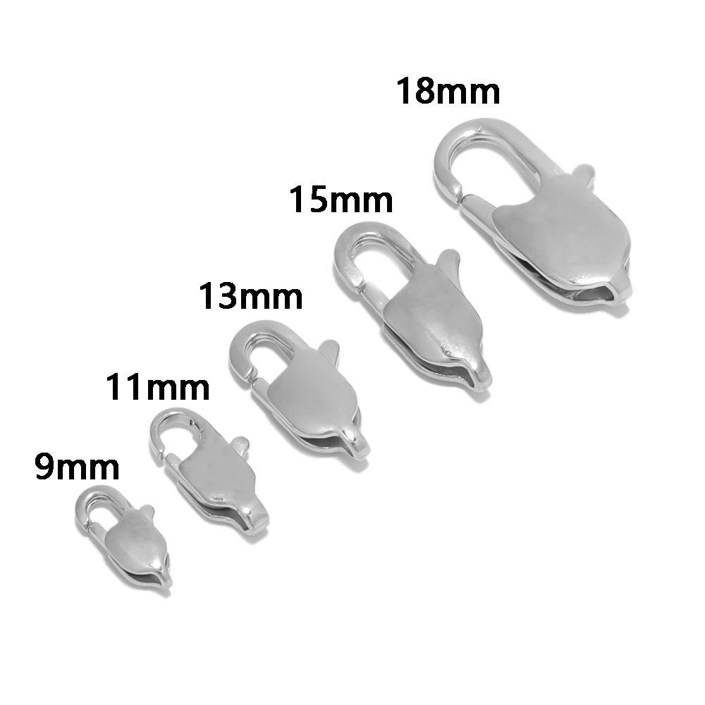 Stainless Steel 18K Gold PVD Lobster Clasp - 10 Pack