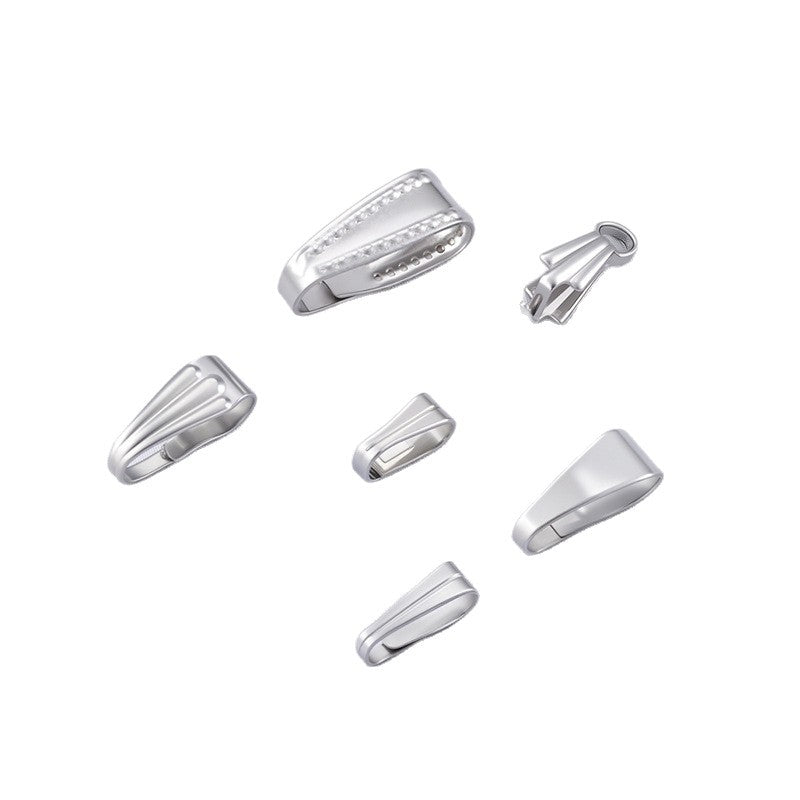 Stainless Steel Closed-end Striped Pinch Bails -20 Pack