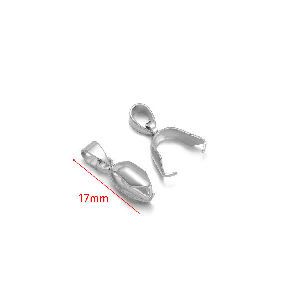 18K Gold PVD Stainless Steel Adjustable Clasp Pinch Bails -20 Pack