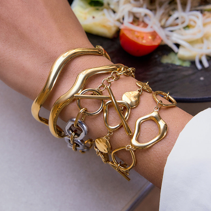 Stainless Steel OT Buckle Bracelet