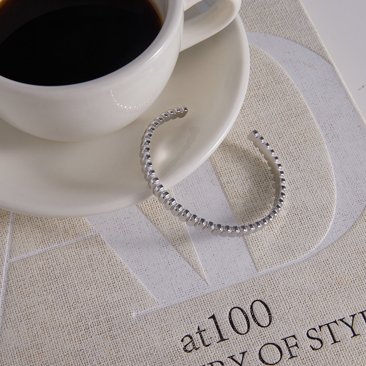 Stainless Steel Minimalist Cuff Bracelet