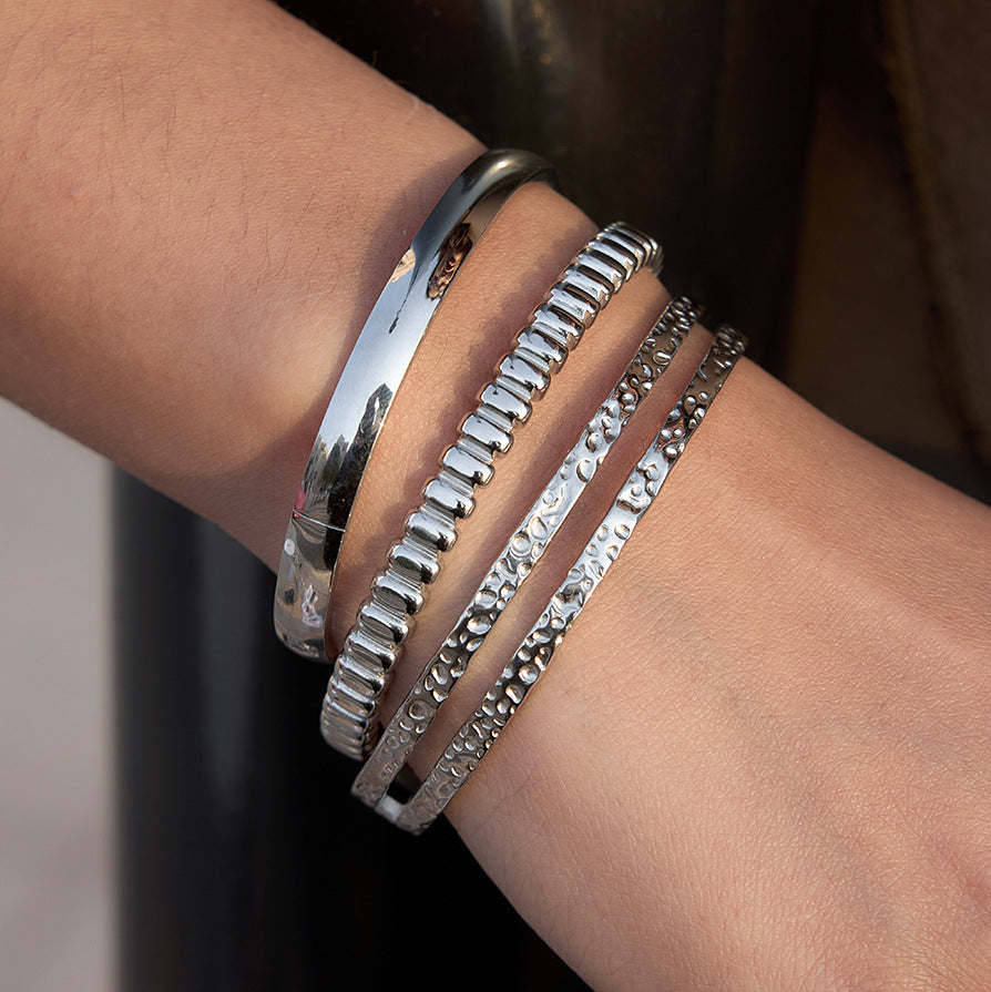 Stainless Steel Minimalist Cuff Bracelet