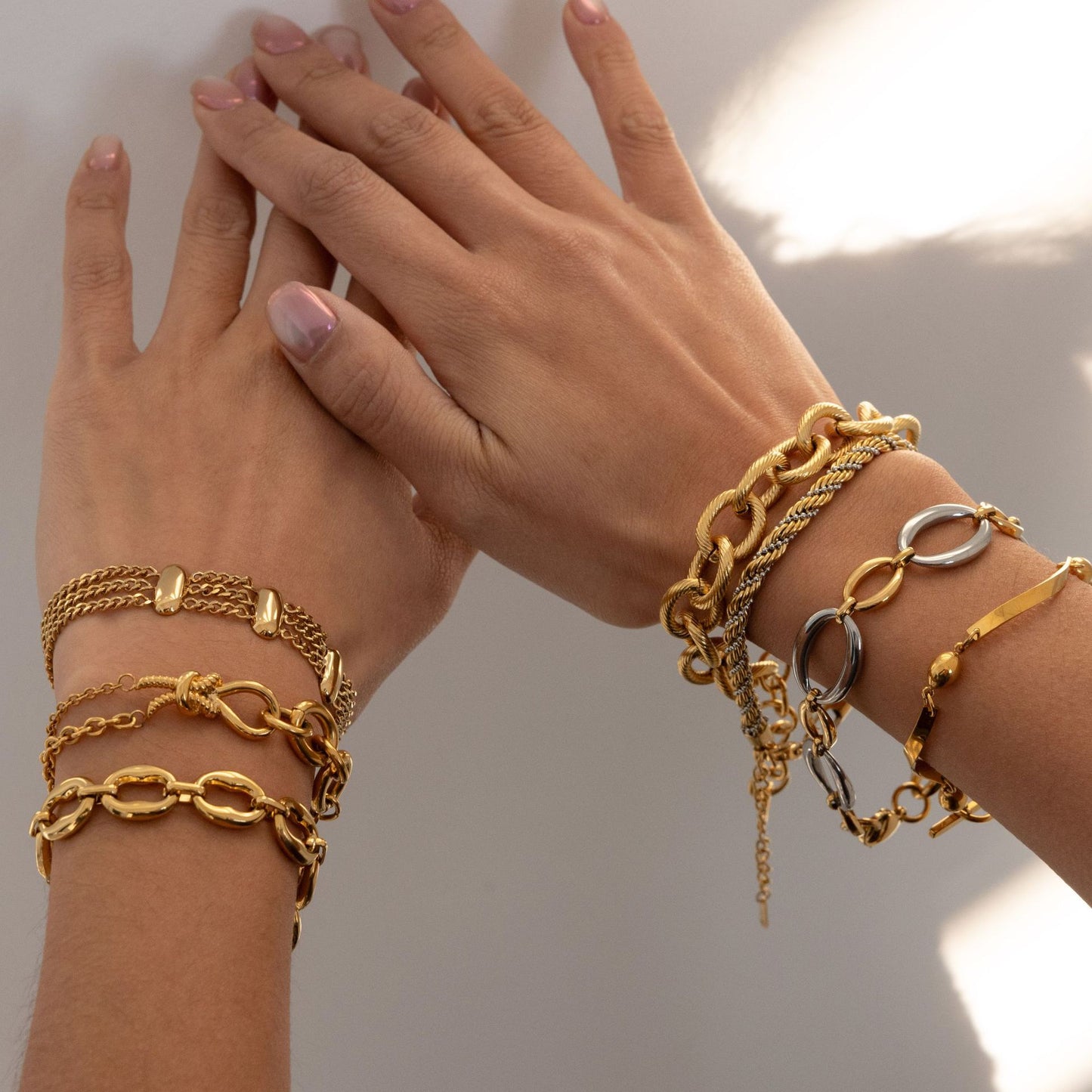 Stainless Steel Chain Bracelet Collection