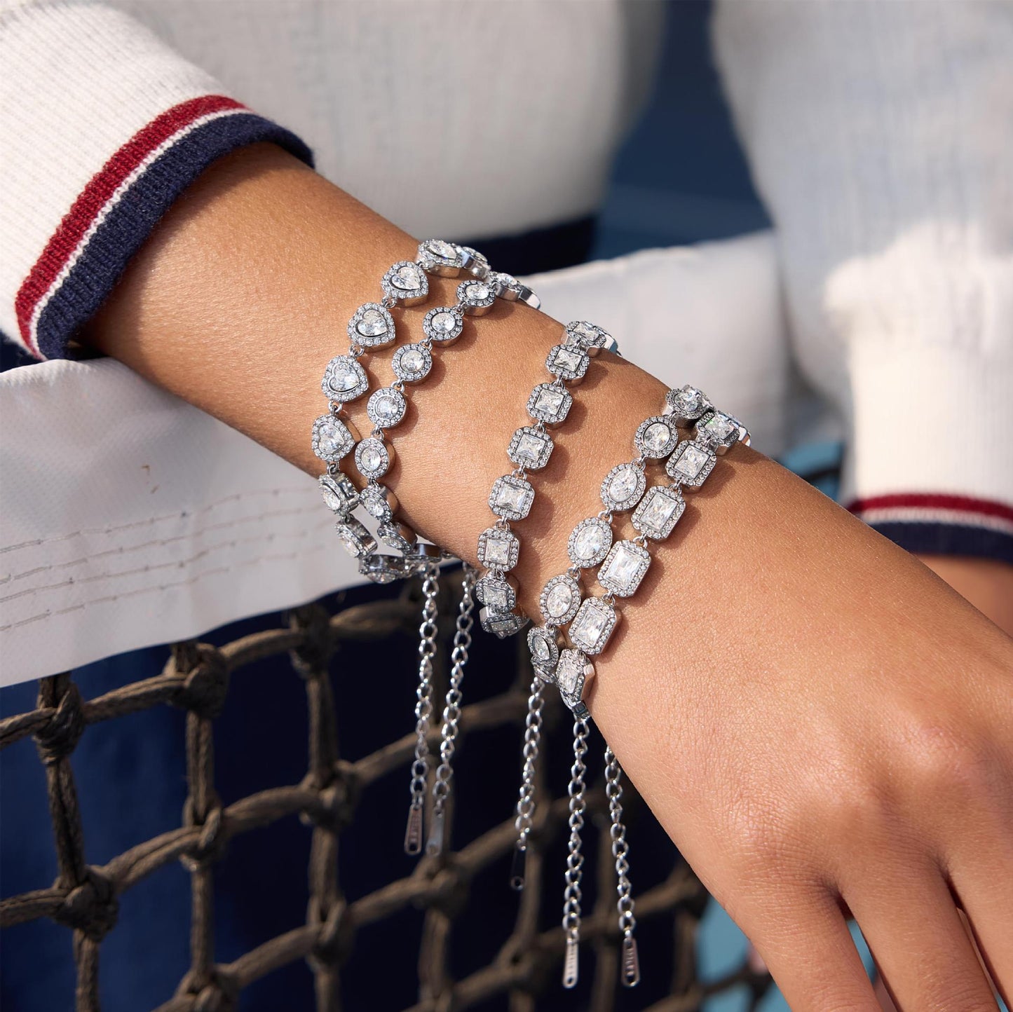 Stainless Steel Cubic Zirconia Tennis Bracelet Collection