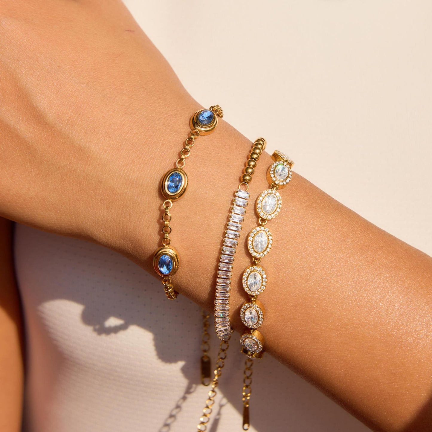 Stainless Steel Cubic Zirconia Tennis Bracelet Collection