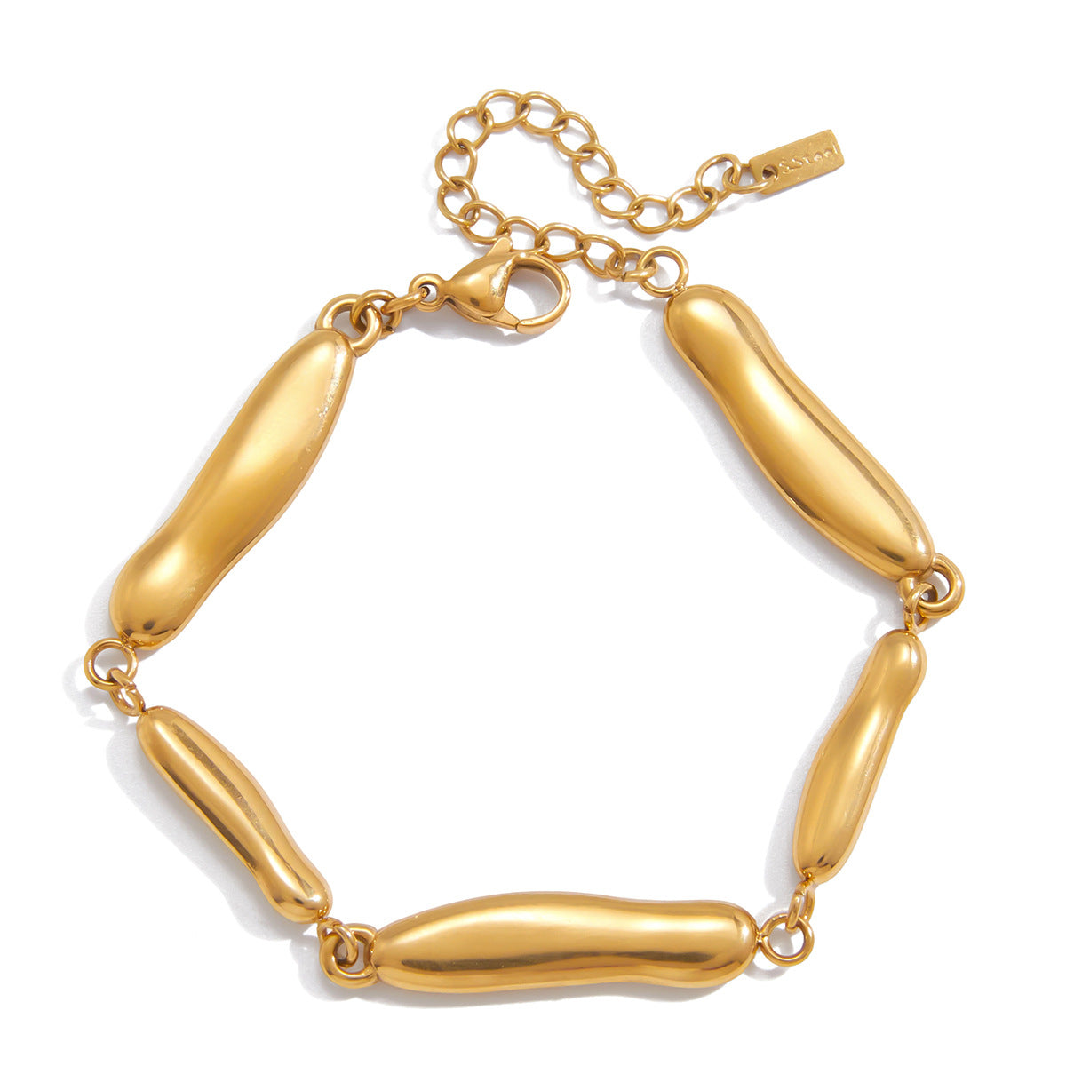 Stainless Steel 18K Gold PVD Geometry Bracelet