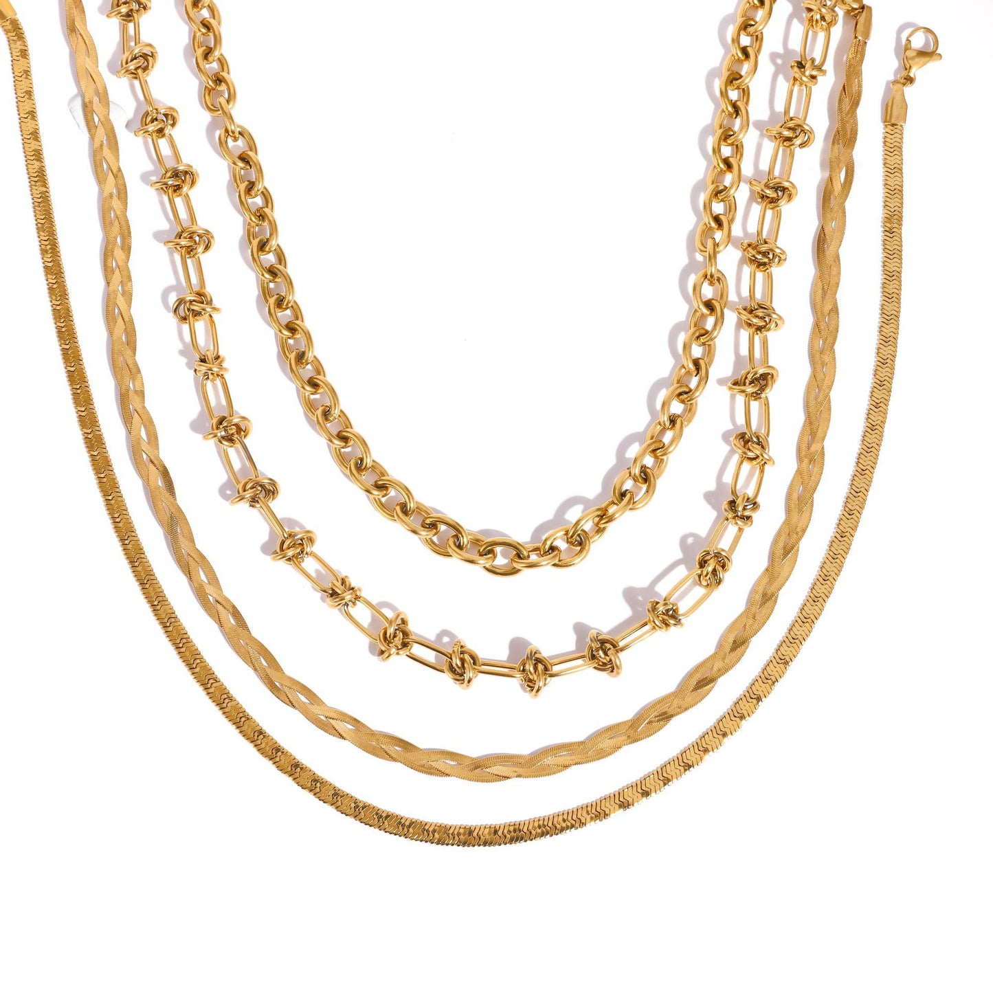 Stainless Steel Blade Chain Necklace