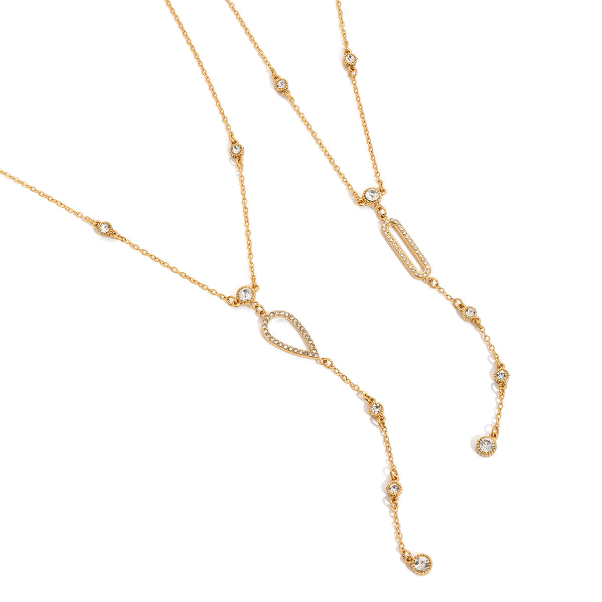 Stainless Steel Long Sweater Chain Necklace