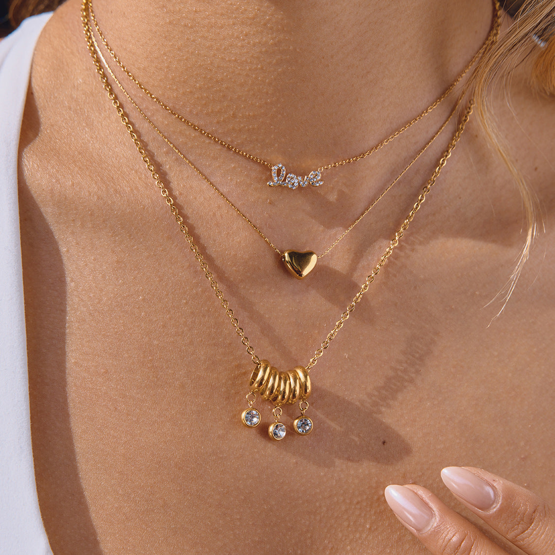 Stainless Steel Valentine's Day Clavicle Necklace