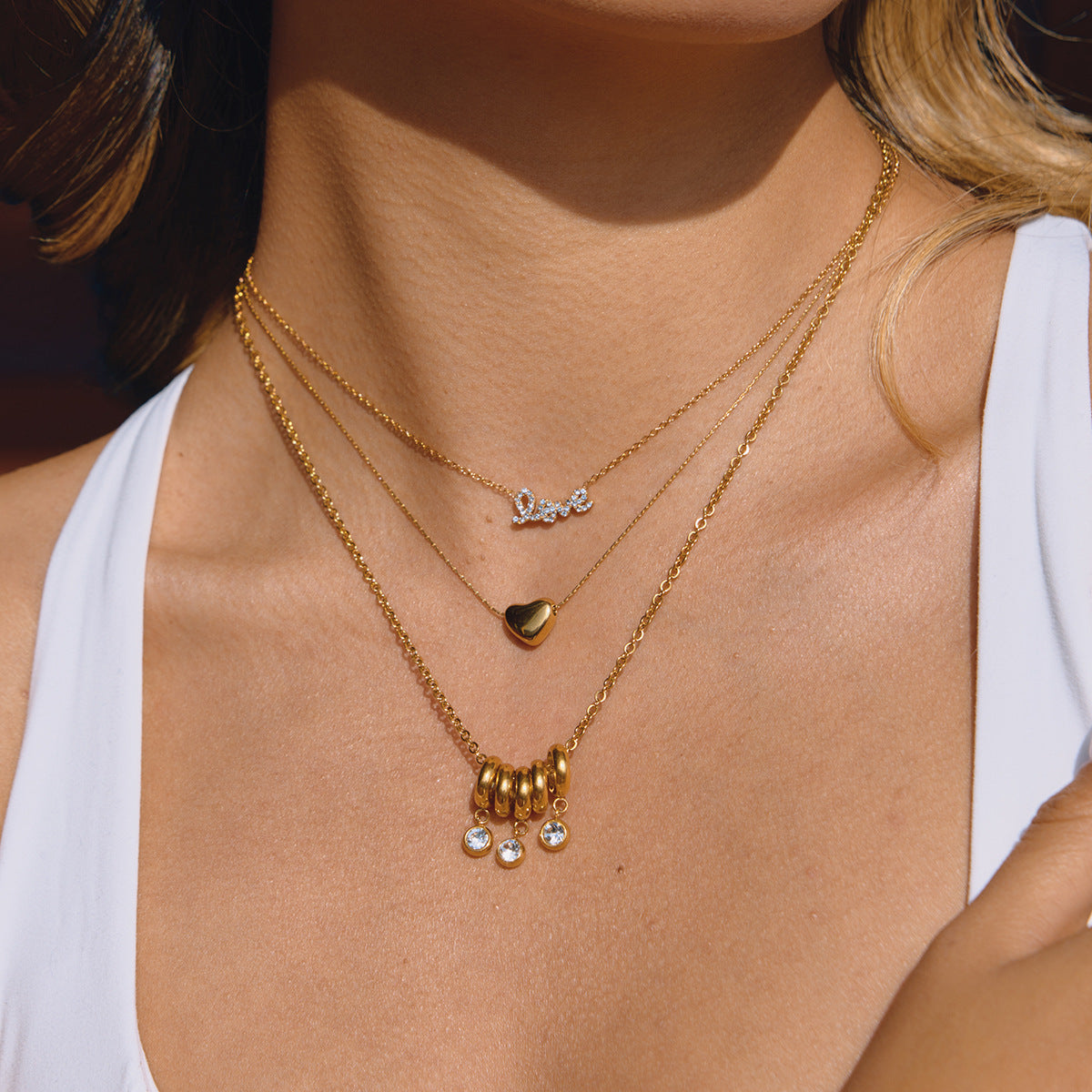 Stainless Steel Valentine's Day Clavicle Necklace