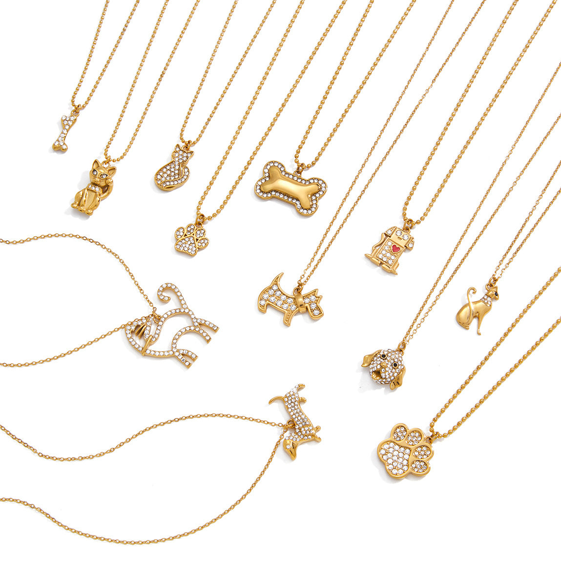 Stainless Steel Pet Cat and Dog Necklace