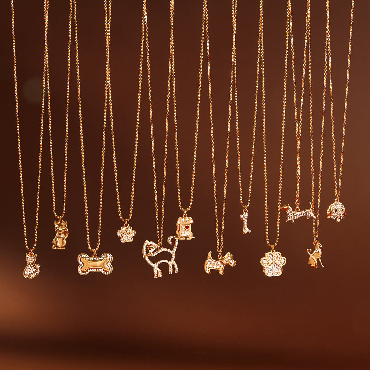 Stainless Steel Pet Cat and Dog Necklace