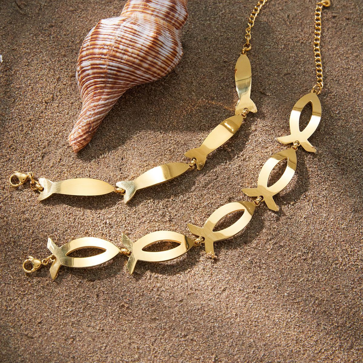 Stainless Steel Fish Chain Bracelet