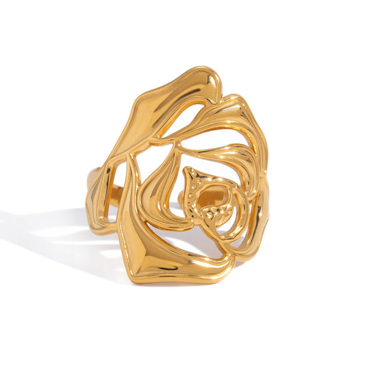 Stainless Steel Mother's Day Rose Ring