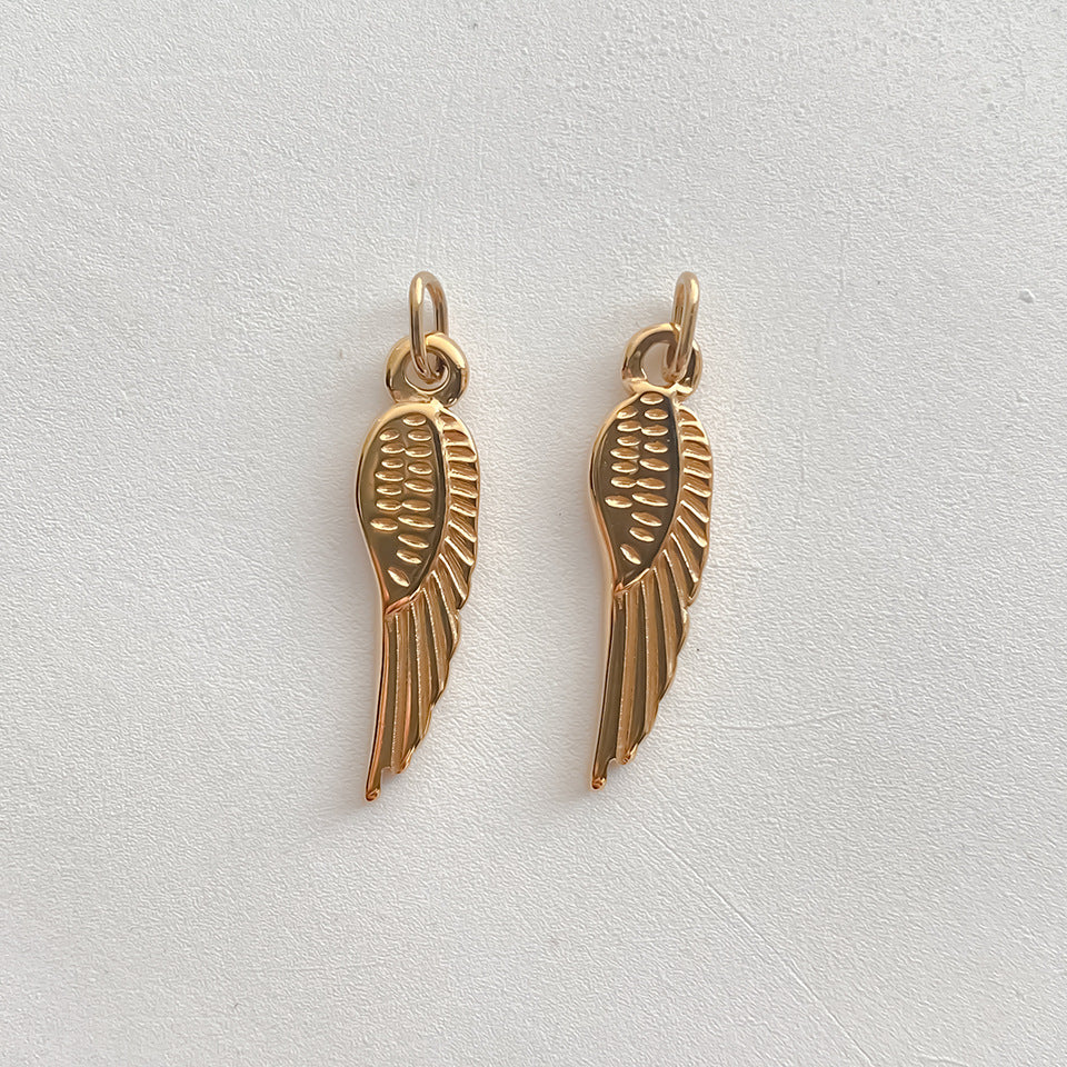 Stainless Steel Double-layered Wing Single-hole Pendant