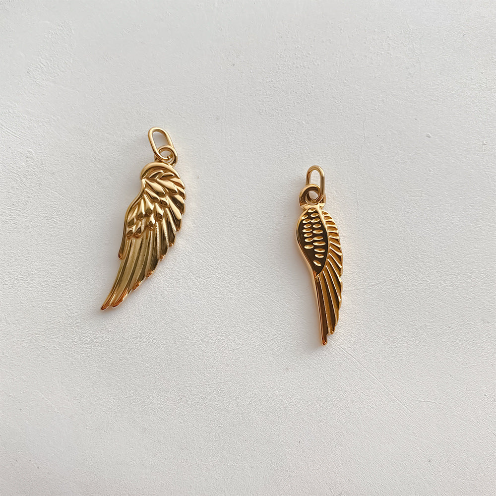 Stainless Steel Double-layered Wing Single-hole Pendant