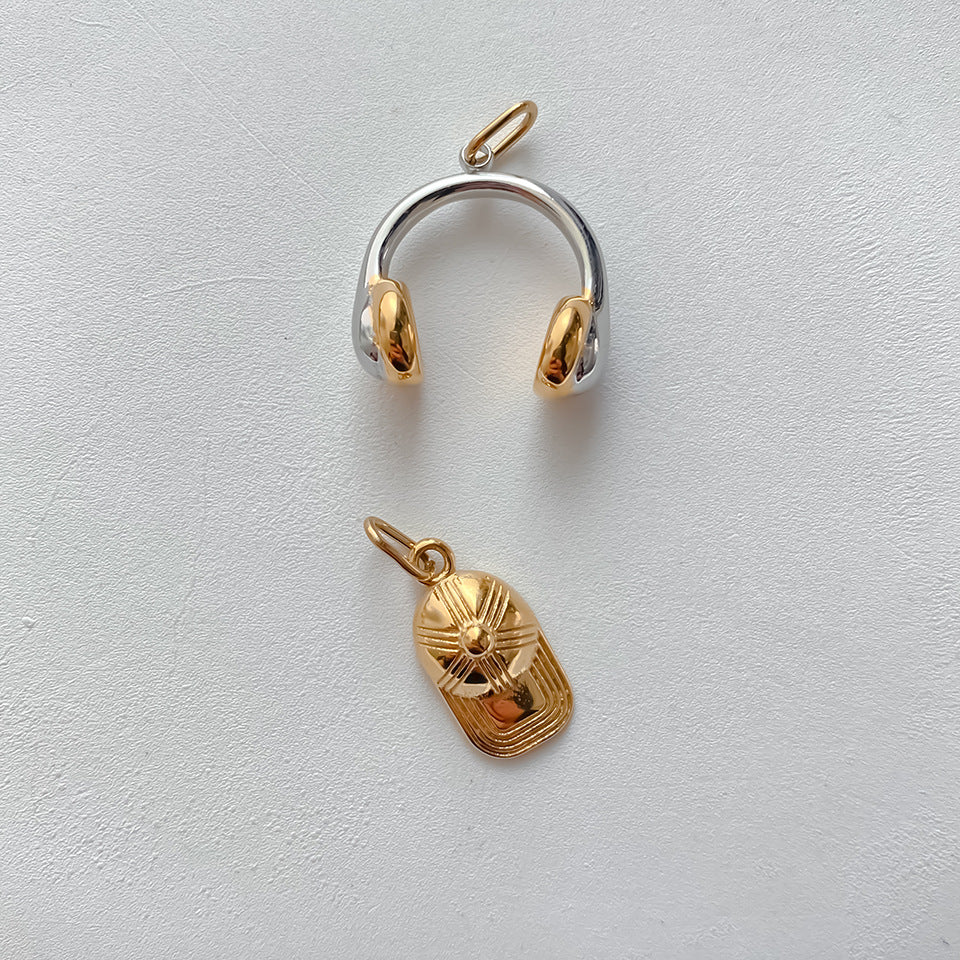 Stainless Steel Shoe and Hat Pendant