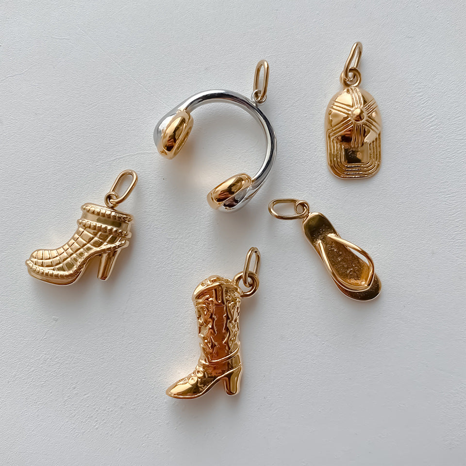 Stainless Steel Shoe and Hat Pendant