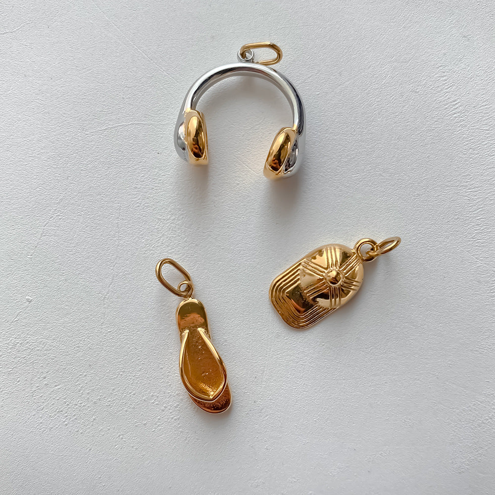 Stainless Steel Shoe and Hat Pendant