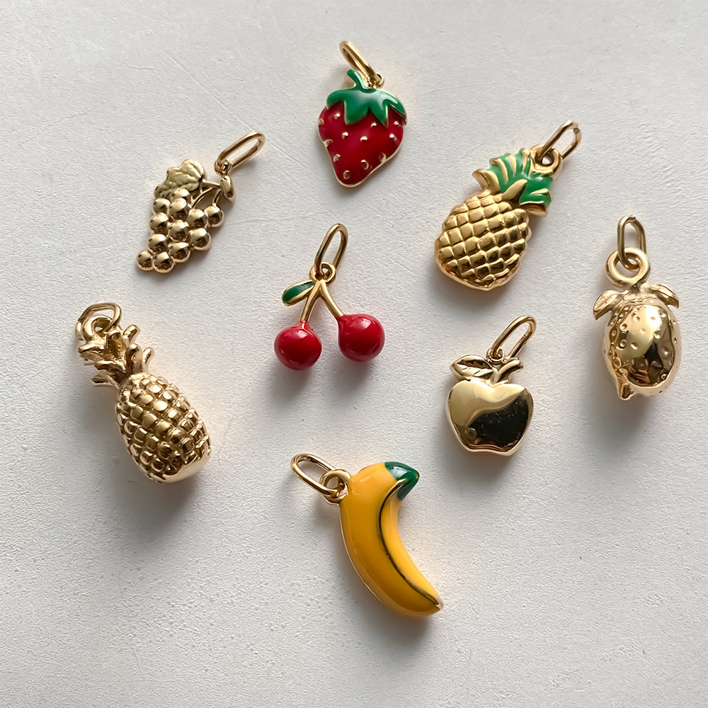 Stainless Steel Fruit Series DIY Pendant