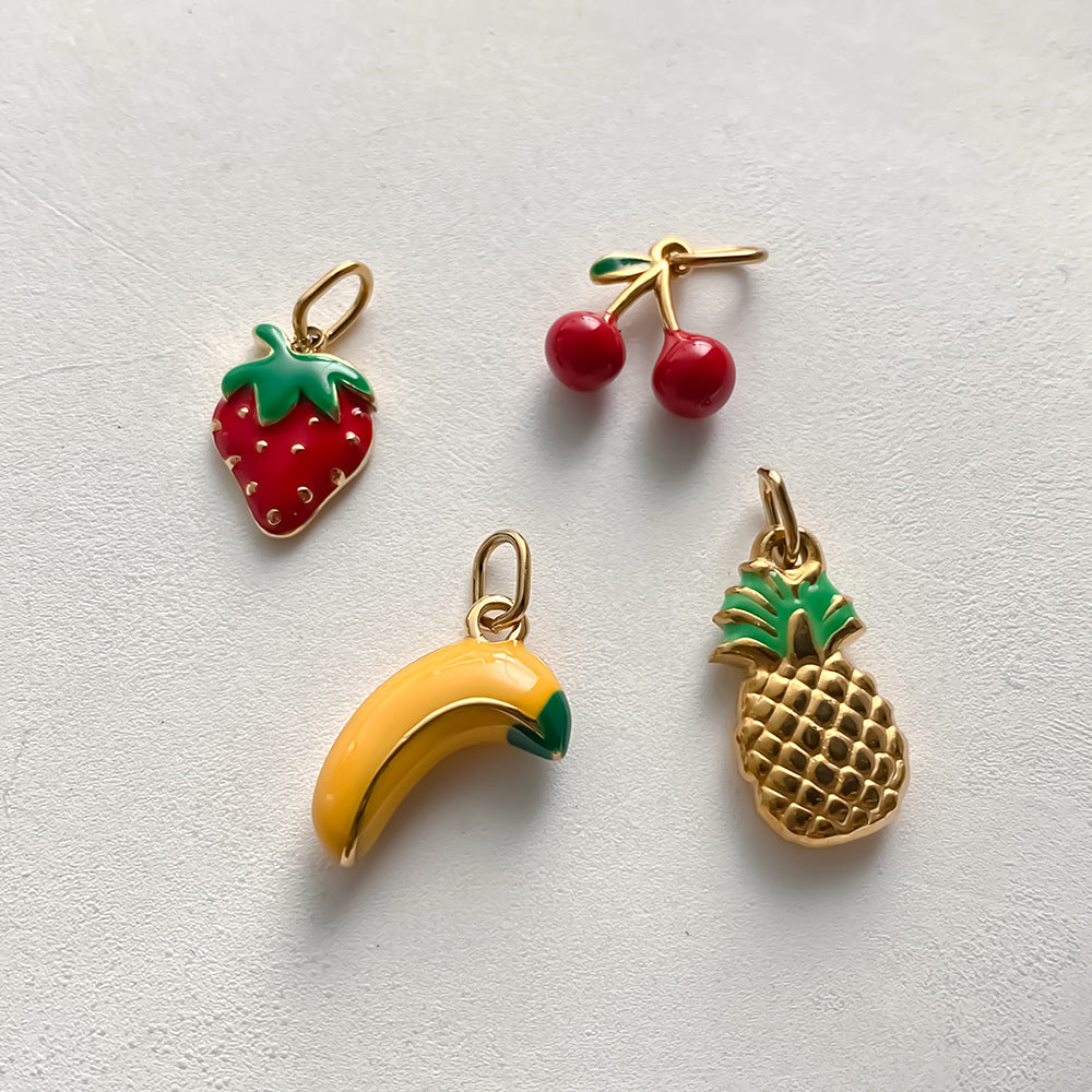 Stainless Steel Fruit Series DIY Pendant