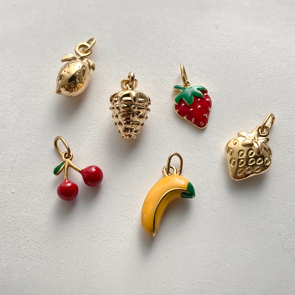 Stainless Steel Fruit Series DIY Pendant