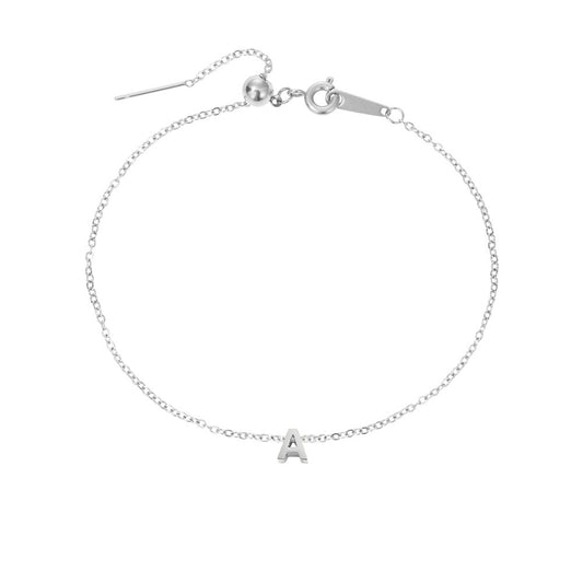 Stainless Steel 26-letter DIY Bracelet