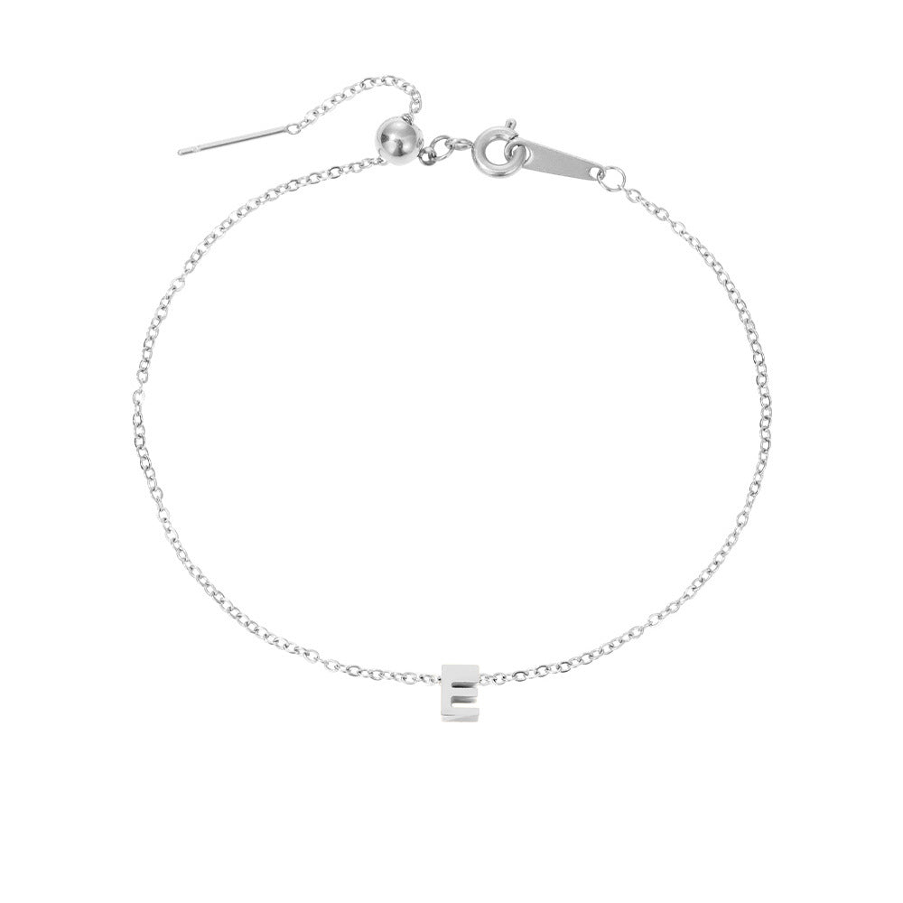 Stainless Steel 26-letter DIY Bracelet