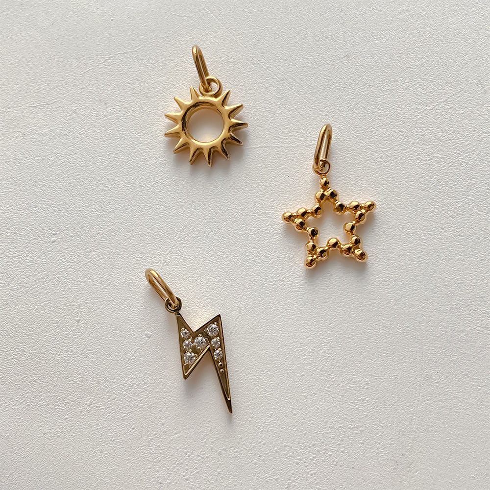 Stainless Steel Weather Sun and Star Pendant