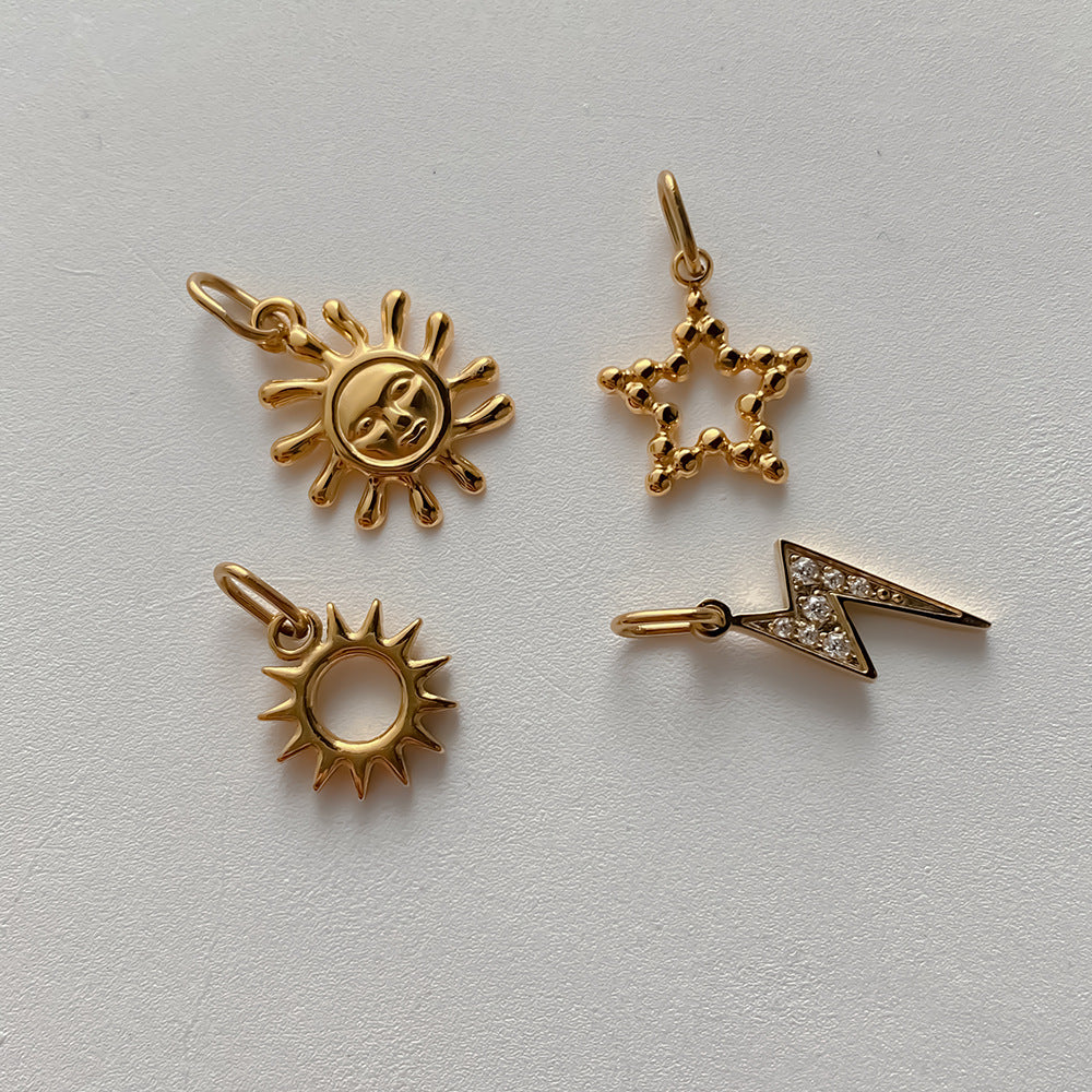 Stainless Steel Weather Sun and Star Pendant