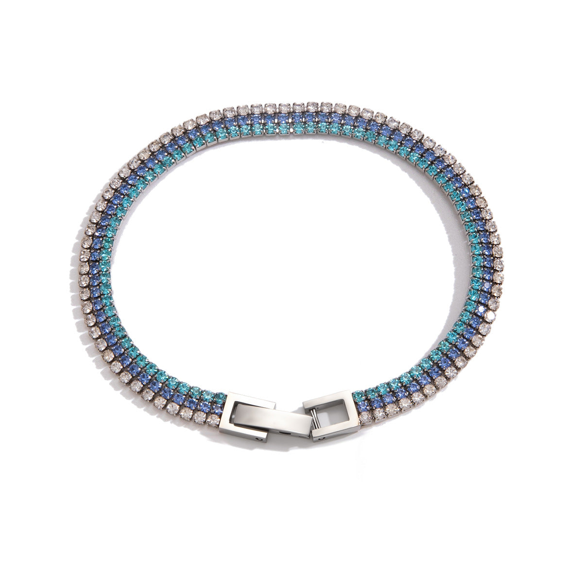 Stainless Steel Three-layer Tennis Chain Bracelet