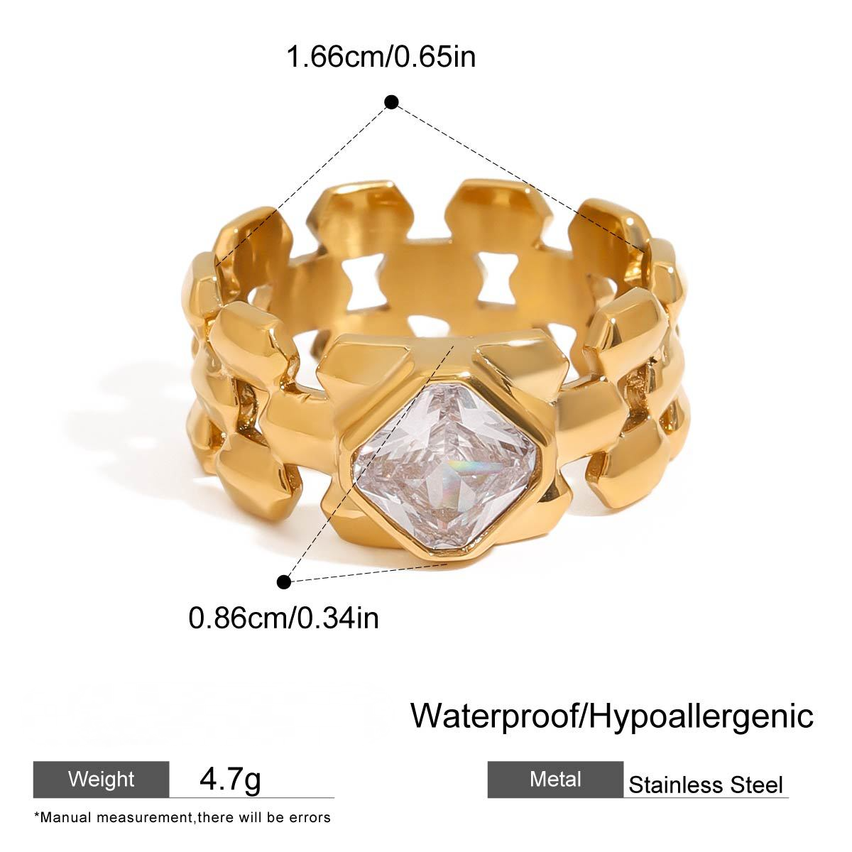 Stainless Steel Band Series Ring Collection