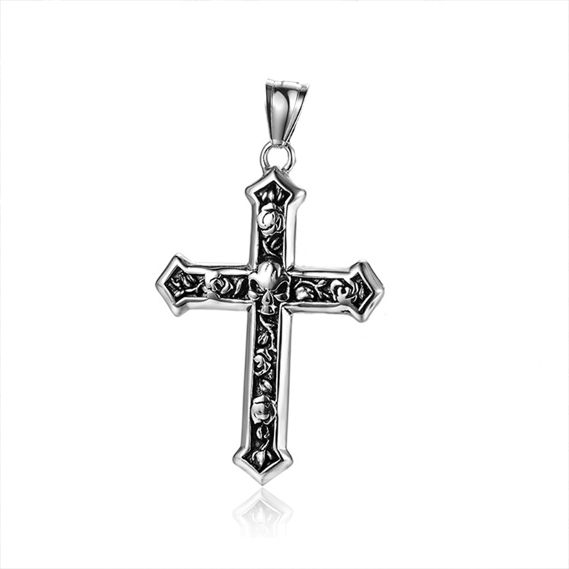Men's Skull Cross Stainless Steel Necklace