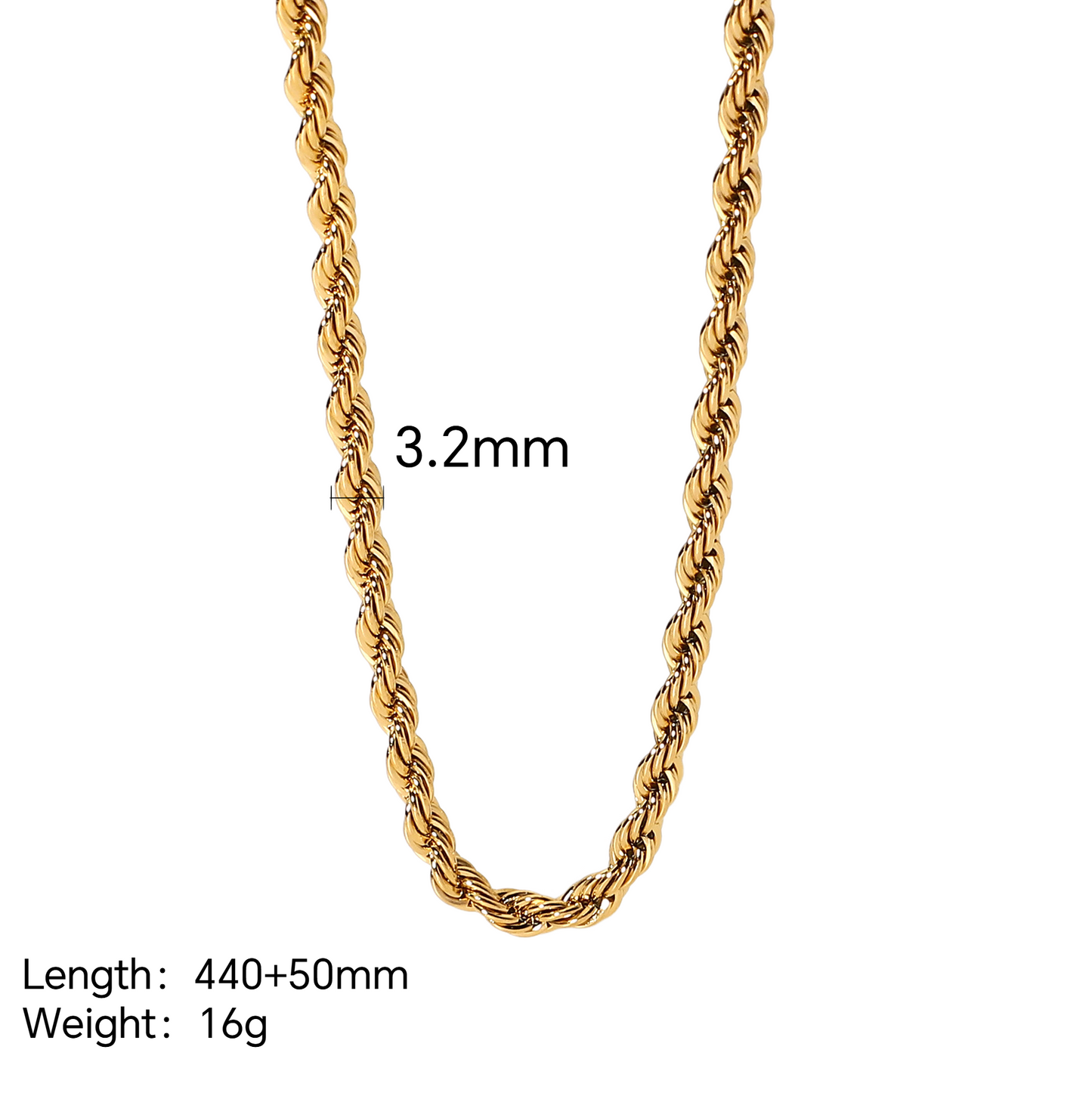 Stainless Steel 18K Gold PVD Layered Necklace