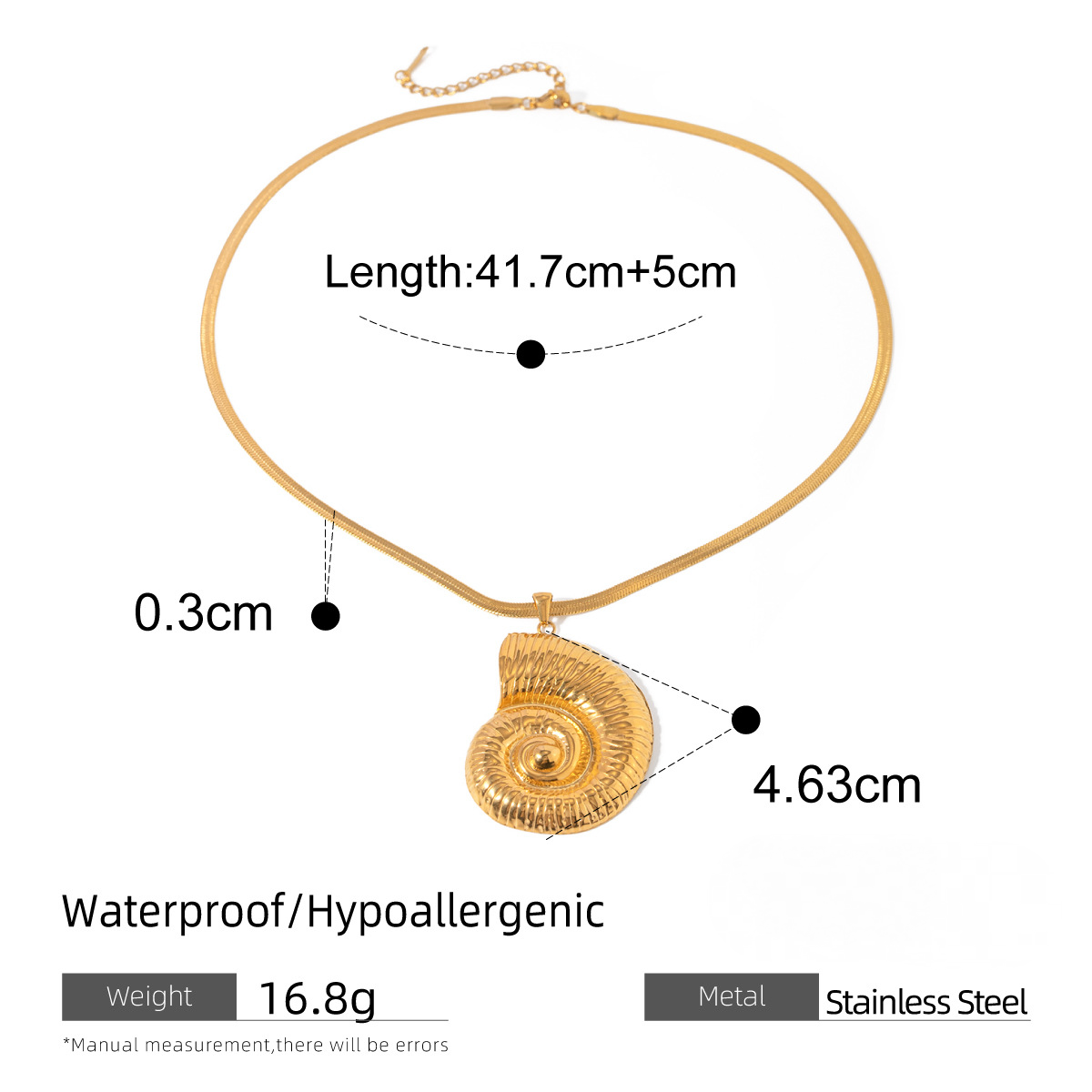 Stainless Steel Vacation Style Necklace Combination