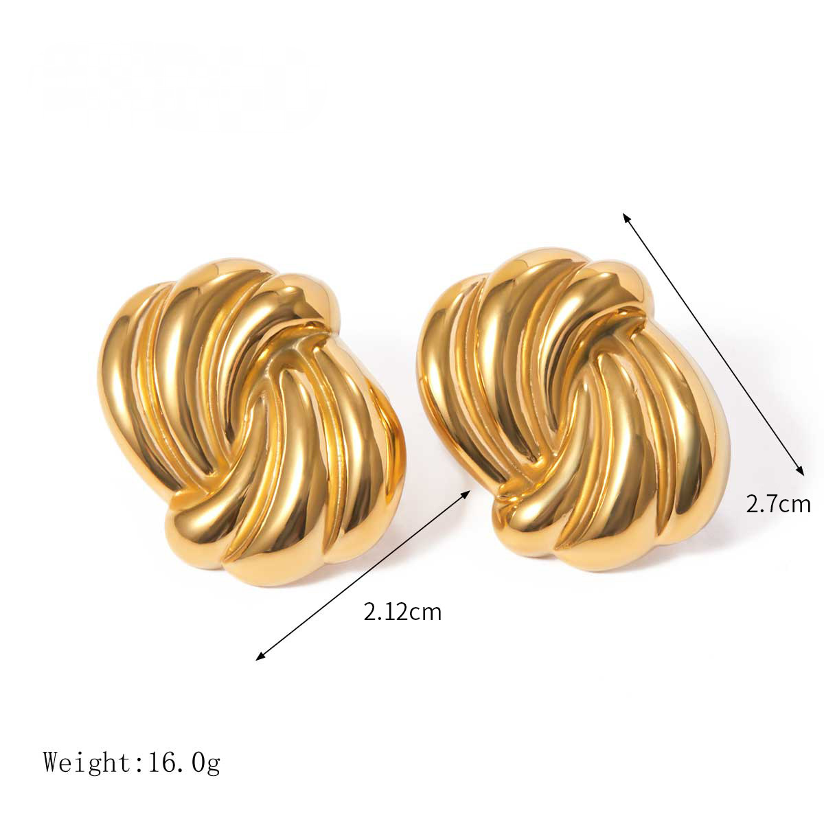 Stainless Steel Shell Series Stud Earrings
