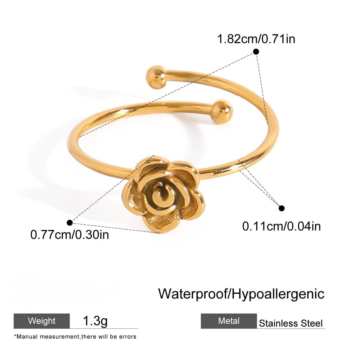 Stainless Steel Design Line Ring