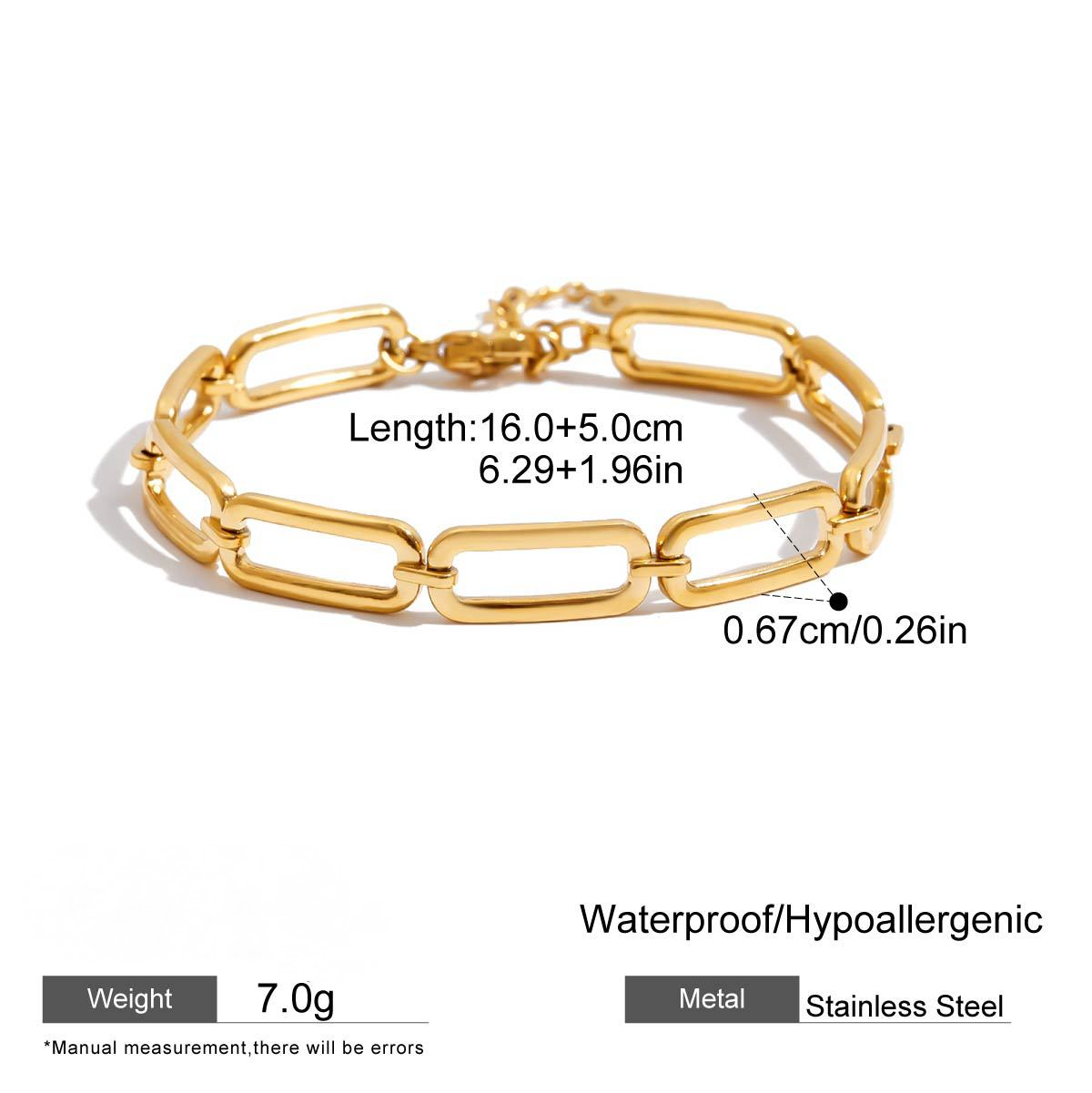 Stainless Steel Chain Bracelet Combination