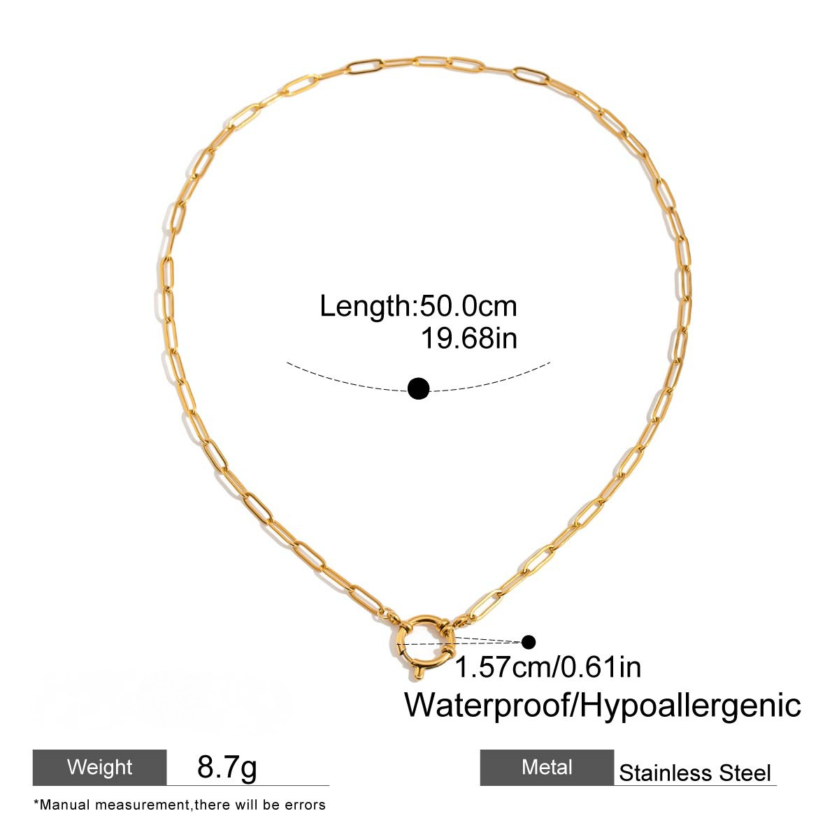 Stainless Steel DIY Adjustable Necklace